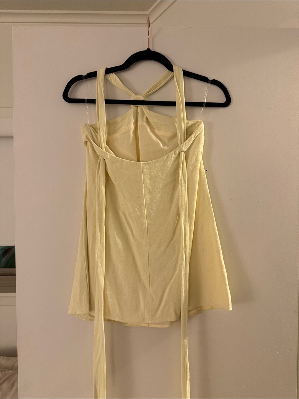 Peppermayo Pale Yellow Halter Top - Picture 2 of 3